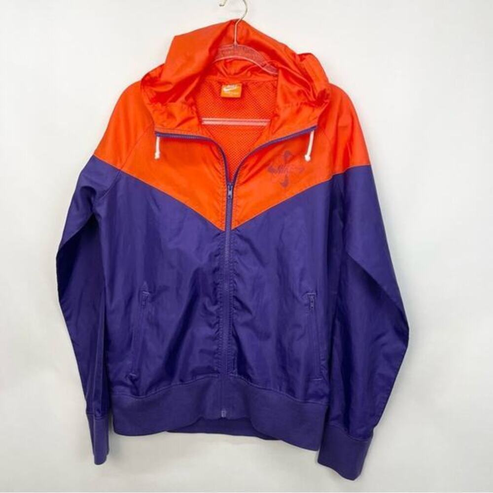 Nike Retro Track & Field Hooded Windbreaker Size Small‎ Pinwheel Logo